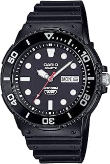 Casio Casio MRW-230H Series | Black | Rotating Bezel | 100M Water Resistant | Day-Date Indicator | Analog Watch, Black