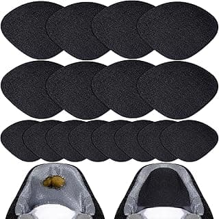 HTZNHXT HTZNHXT 8Pair Shoe Patches for Holes, Self-Adhesive Shoe Heel Repair, Shoe Hole Repair for Sneaker, Leather Shoes, High Heels (Black)...