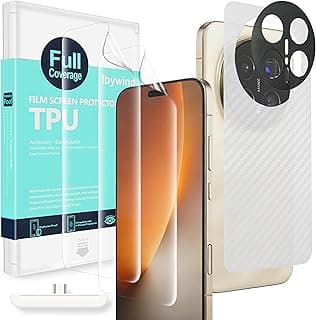 Ibywind for Honor Magic8 Pro 5G Screen Protector,2-Pack,Hydrogel Film with Camera Lens Protector,Easy Installation Tool,Bubble-Free,Fingerprint Unlock Compatible,Anti-Shatter,Anti-Scratch