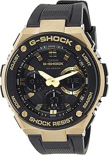 Casio Men's G Shock Black Resin Japanese Quartz Diving Watch, Analog-Digital Display