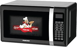 Nikai 20 Liter 700W Digital Microwave Oven with Touch Control Panel | 6 Auto Menus | Model No NMO2010DBX with 2 Years Warranty