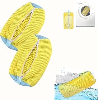GoodTool GoodTool Shoe Washing Bags 2-Pack, Laundry Bags for Washing Machine, Reusable Protective Wash Bags for All Shoe Types, Yellow