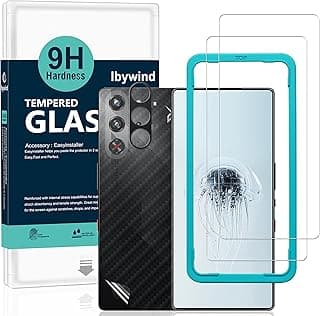 Ibywind for ZTE nubia Red Magic 10 Pro/10 Pro+ 5G/10S Pro/10S Pro+ Screen Protector,2-Pack,9H Hardness Tempered Glass with Camera Lens Protector,Easy Installation Tool,Bubble-Free,Fingerprint Unlock