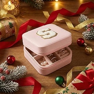 Jewelry box, Jewelry organizer for Teenage Girls, Gifts for 5 6 7 8 9 10 11 12 13 14 15 Year Old Girls, Travel Jewelry Case Small Jewelry Box | Letter