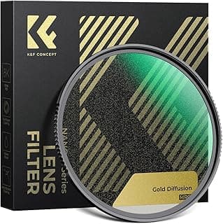 K&F CONCEPT 67mm Gold Diffusion Filter 1/4 - Gold Mist Effect for Portrait, 28-Layer Nano Coated AGC Glass, Vintage Cinematic Photography Filter (Nano-X Series)