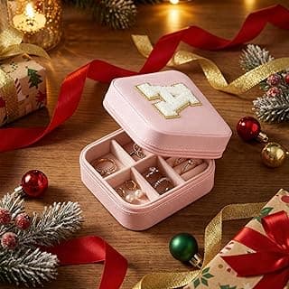 Jewelry box, Jewelry organizer for Teenage Girls, Gifts for 5 6 7 8 9 10 11 12 13 14 15 Year Old Girls, Travel Jewelry Case Small Jewelry Box | Letter
