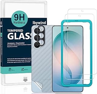 Ibywind for Samsung Galaxy S26+ 5G Screen Protector,2-Pack,9H Hardness Tempered Glass with Camera Lens Protector,Easy Installation Tool,Bubble-Free,Fingerprint Unlock,Anti-Shatter,Anti-Scratch