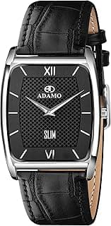 ADAMO Slim Analog Black Dial Men's Watch - AD71SL02