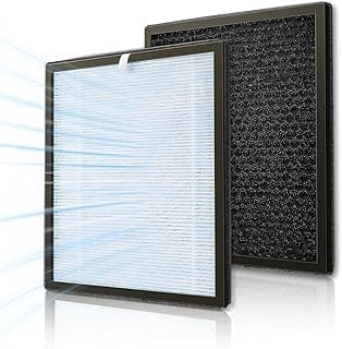 PINREK 610B/ZS861/868 Air Purifer Replacement Filter, 3-in-1 True HEPA & Activated Carbon Air Filter HP610B-RF(1 Pack)