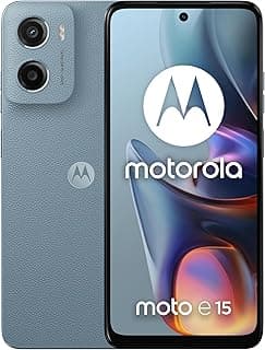 Motorola Moto E15 Dual-SIM 64GB ROM + 2GB RAM (GSM Only | No CDMA) Factory Unlocked 4G/LTE Smartphone (Misty Blue) - International Version
