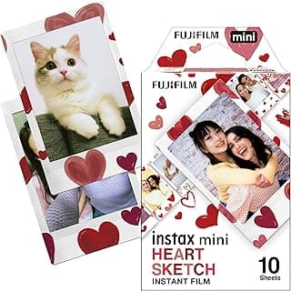Fujifilm instax Mini Instant Film – Hearts Border (10 Exposures) – Film Only