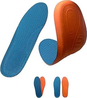Graphene Shoe Insoles, Shock Absorbing Cushioned Insoles for Men & Women, Breathable Comfortable Shoe Inserts for Everyday Use (US M 7–12 / W 7–13)