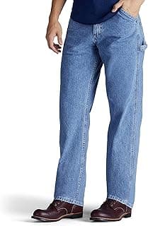 Lee Men's Fleece And Flannel Lined Relaxed-Fit Straight-Leg Jeans