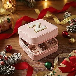 Jewelry box, Jewelry organizer for Teenage Girls, Gifts for 5 6 7 8 9 10 11 12 13 14 15 Year Old Girls, Travel Jewelry Case Small Jewelry Box | Letter