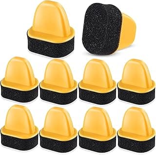 ASKIND 10 Pcs Shine Shoes Sponge Applicators, Foam Dauber Shoe Polish Applicator Brush, Leather Shoes Boots Care Cloths Suede Cleaner