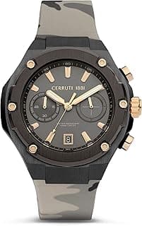 Cerruti 1881 Lucardo Round Analog Wrist Watch For Men - 55.6 mm