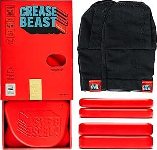 Crease Beast Crease Beast Starter Kit - Memory Foam Shoe Crease Protector - Stops Creases in New & Old Shoes - For Jordan’s, Dunks, Air Force for Youth Sizes 3.5.-7, Women's Sizes 5-8.5 (Small/Medium)