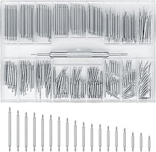 ELECDON ELECDON 360 Pcs Watch Spring Bar Tool Kit, Watch Strap Pins and Link Removal Repair Tools, 8-25mm Spring Bars for Watch Strap Adjustments