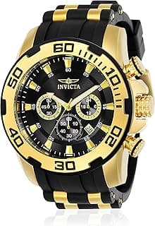 Invicta Men's 22340 22341 22343 22344 22346 Pro Diver Analog Display Quartz Black Watch
