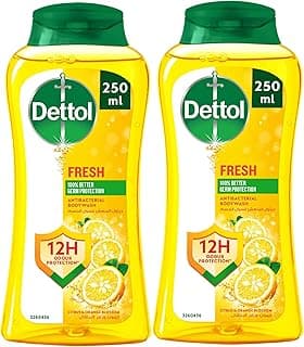 Dettol Fresh Anti-Bacterial Body Wash 250mlTwin Pack - CitrUS & Orange Blossom