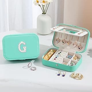 Gifts for Women Travel Jewelry CaseTravel Gifts for Mother Mom from Daughters Travel Essentials Small Jewelry Box Organizer for Friend