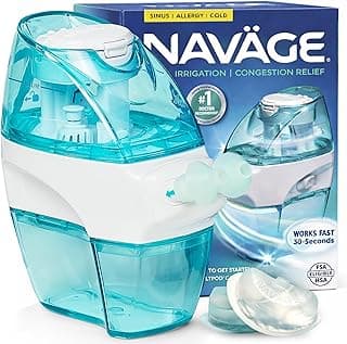 navage Nasal Care Combo Cleanser Counter Box,18 Salt Pods Capsules