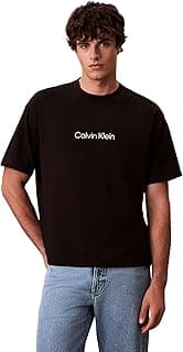 Calvin Klein Men's Ss Rlxd Standard Logo Crewnk Tee Tees