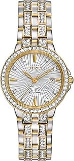Citizen Eco-Drive Classic Womens Watch, Stainless Steel, Crystal