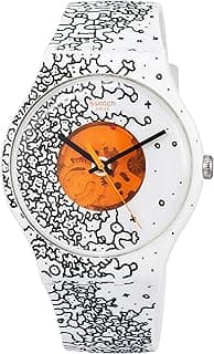 Swatch Unisex Adult Analogue Quartz Watch with Silicone Strap SUOW167