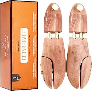 Cedar Space Cedar Shoe Trees for Men - Top Quality 2-Packs / 4-Packs Cedar Wooden Shoe Trees