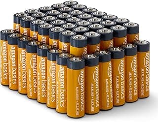 Amazon Basics AA 1.5 Volt Performance Alkaline Batteries, 48-Pack (Appearance may vary)