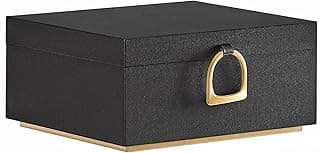SONGMICS SONGMICS 2-Layer Jewelry Box, Jewelry Organizer with Handle, Removable Jewelry Tray, Jewelry Storage, Floating Effect, 8.1 x 9.4 x 4.3 Inches, Gift Idea, Black UJBC165B01