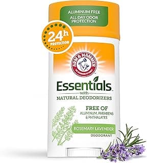 ARM & HAMMER Essentials Deodorant- Fresh Rosemary Lavender- Solid Oval- 2.5oz- Made with Natural Deodorizers- Free From Aluminum, Parabens & Phthalates