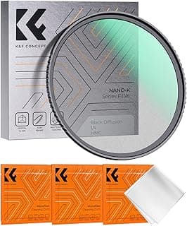 K&F Concept 72mm Black Diffusion 1/4 Filter Mist Cinematic Effect Filter with 18 Multi-Layer Coatings for Video/Vlog/Portrait Photography (K-Series)