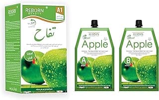 Ammonia Free Hair Color Cream - 500 ml Cream + 500 ml Developer - Apple Reborn Beauty (Natural Black A1)