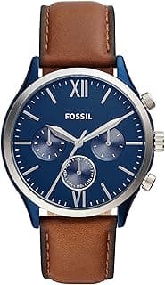 Fossil Fenmore Midsize Multifunction Luggage Leather Watch BQ2402
