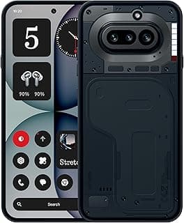Nothing Phone (4a) - 50 MP Triple Camera with Up To 70X ultra Zoom, Transparent Design Smartphone, Long Lasting Battery and 50W Fast Charge, 120Hz AMOLED Display and Glyph Bar, 8GB + 128GB - Black