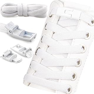 SULPO No Tie Shoelaces - Elastic Shoelaces, 100 cm Long, Flat Rubber Shoelaces, Laces, Quick Release, No Tie Trainers Shoelaces for Adults and Children