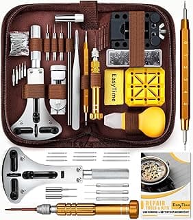 EasyTime EasyTime Watch Repair Kit, Watch Link Removal Tool, Watch Band Adjustment, Including Watch Back Case Opener, Spring Bar, Operation Manual, Suitable for Battery Replacement and Strap disassemble