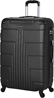 Senator Lightweight Luggage Checked Bag- Durable Hard Shell Luggage 28 Inches Suit Case for Travel | ABS Large Hard sided Luggage with Spinner Wheels 4 (Checked Luggage 28-Inch, Black)