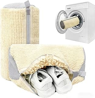 MURAEL 2024 Deluvo Shoe Cleaning Bag for Washing Machine, Deep Cleaning Reusable Bag for All Shoe Types and Sizes (Yellow 2pcs)
