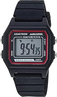 Armitron Unisex Digital Chronograph Silicone Strap Watch, 40/8447