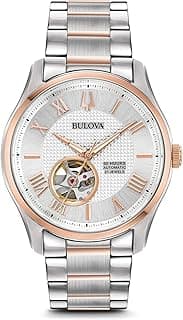 Bulova Mens Digital Automatic Watch with Stainless Steel Strap 98A213, Silver Tone, Bracelet