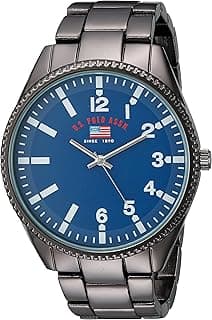 ACCUTIME U.S. Polo Assn. Mens Quartz Watch, Analog Display And Stainless Steel Strap - US8641