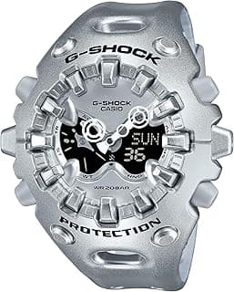 G-Shock Casio G-Shock Big Case Silver Resin Analog-Digital Watch GAV01A-8A, Silver