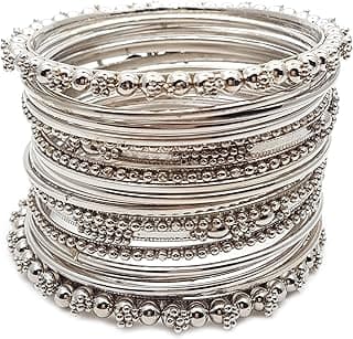 YouBella Antique Look Traditional Bracelet Bangle Set For Women